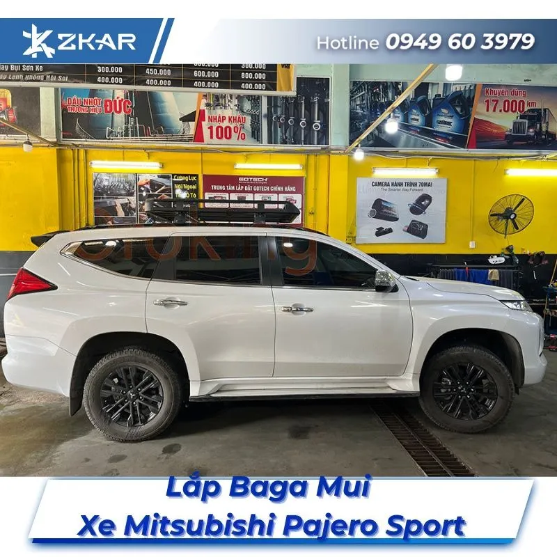 Lắp Đặt Baga Mui Xe Mitsubishi Pajero Sport Tại TPHCM