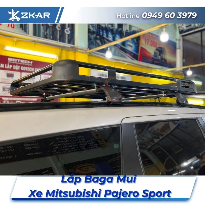 Lắp Đặt Baga Mui Xe Mitsubishi Pajero Sport Tại TPHCM
