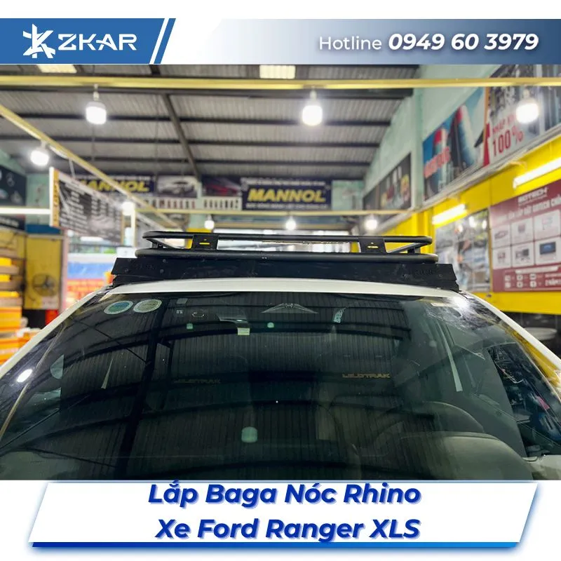Lắp Đặt Baga Nóc Rhino Xe Ford Ranger XLS Tại TPHCM
