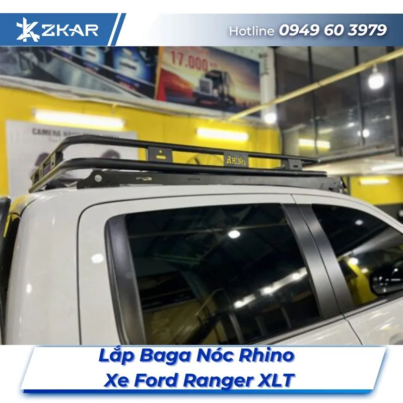 Lắp Đặt Baga Nóc Rhino Xe Ford Ranger XLT Tại TPHCM