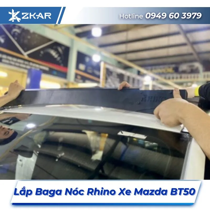 Lắp Đặt Baga Nóc Rhino Xe Mazda BT50 Tại TPHCM