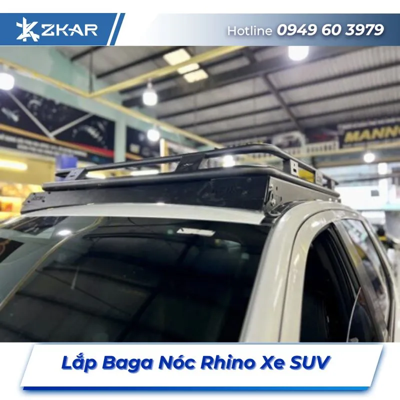 Lắp Đặt Baga Nóc Rhino Xe SUV Tại TPHCM