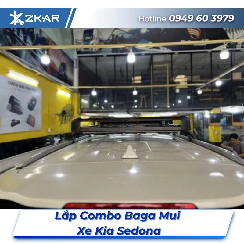 Lắp Đặt Combo Baga Mui Xe Kia Sedona Tại TPHCM