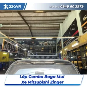 Lắp Đặt Combo Baga Mui Xe Mitsubishi Zinger Tại TPHCM
