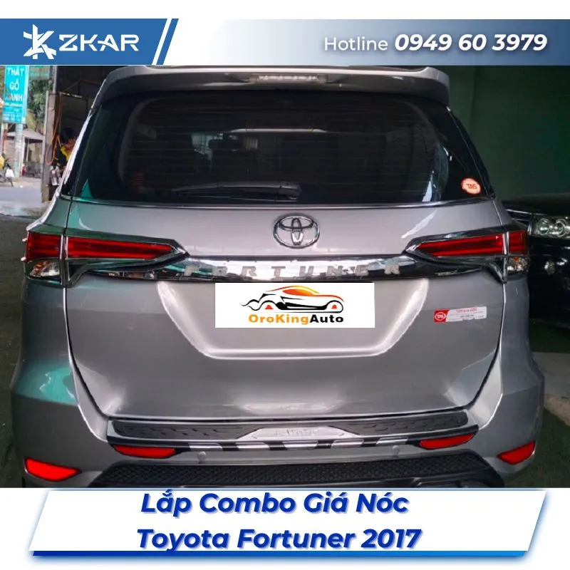 Lắp Đặt Combo Giá Nóc Xe Toyota Fortuner 2017 Tại TPHCM