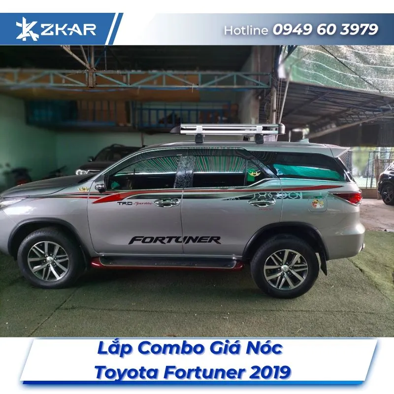Lắp Đặt Combo Giá Nóc Xe Toyota Fortuner 2019 Tại TPHCM