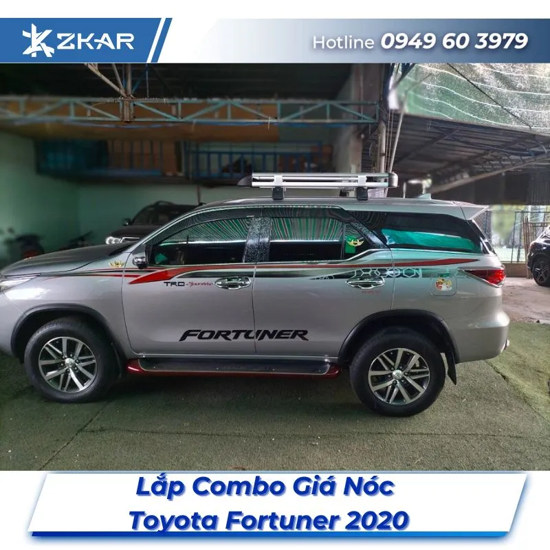 Lắp Đặt Combo Giá Nóc Xe Toyota Fortuner 2020 Tại TPHCM