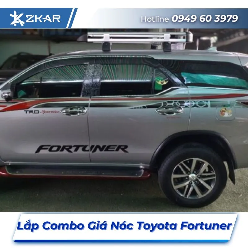 Lắp Đặt Combo Giá Nóc Xe Toyota Fortuner Tại TPHCM
