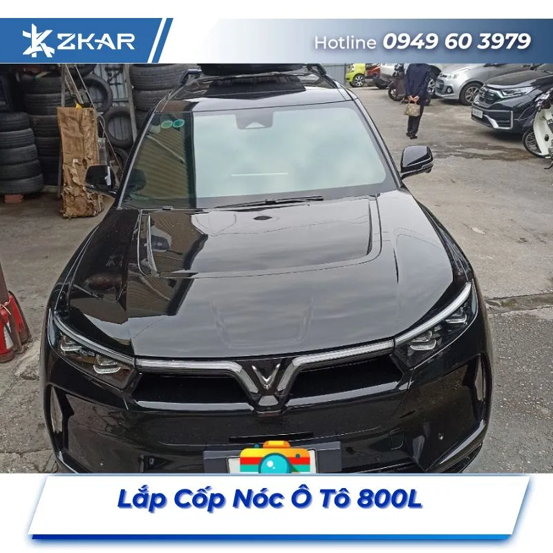 Lắp Đặt Cốp Nóc Ô Tô 800L Tại TPHCM