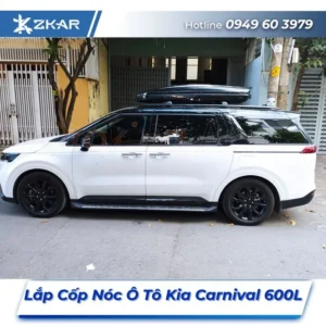 Lắp Đặt Cốp Nóc Ô Tô Kia Carnival 600L Tại TPHCM