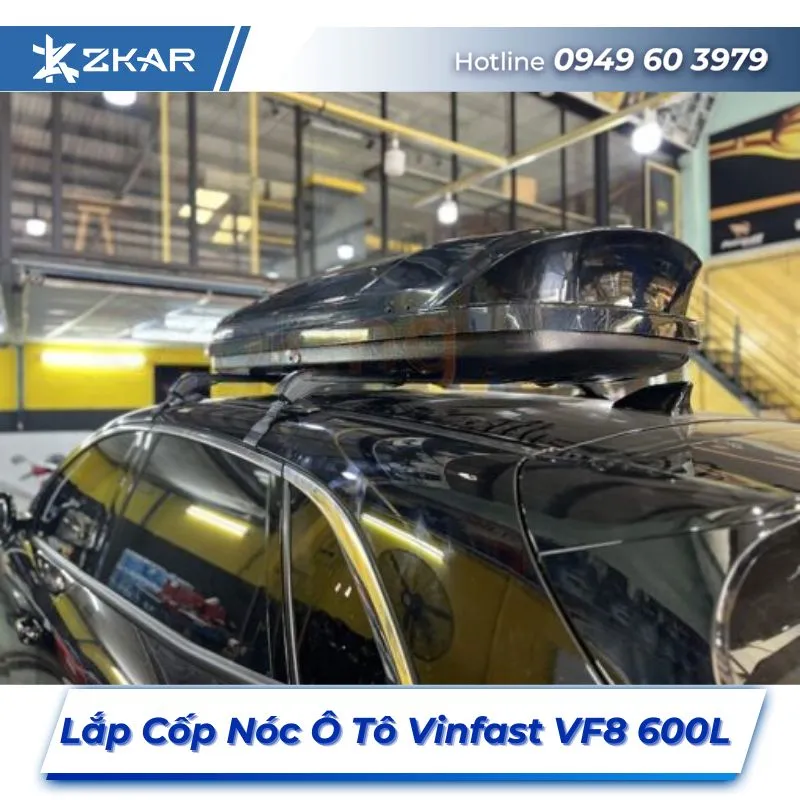 Lắp Đặt Cốp Nóc Ô Tô Vinfast VF8 600L Tại TPHCM