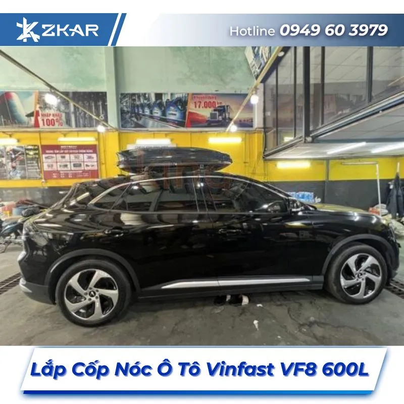 Lắp Đặt Cốp Nóc Ô Tô Vinfast VF8 600L Tại TPHCM