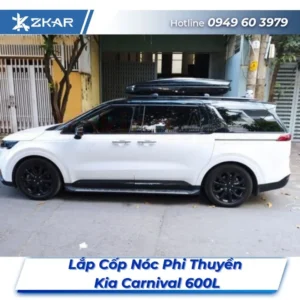 Lắp Đặt Cốp Nóc Phi Thuyền Kia Carnival 600L Tại TPHCM