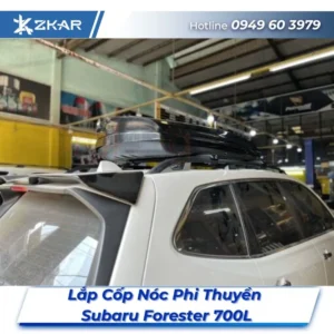 Lắp Đặt Cốp Nóc Phi Thuyền Subaru Forester 700L Tại TPHCM