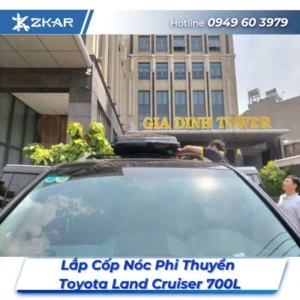 Lắp Đặt Cốp Nóc Phi Thuyền Toyota Land Cruiser 700L Tại TPHCM
