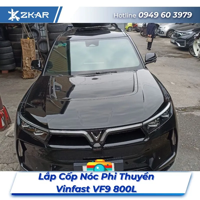 Lắp Đặt Cốp Nóc Phi Thuyền Vinfast VF9 800L Tại TPHCM