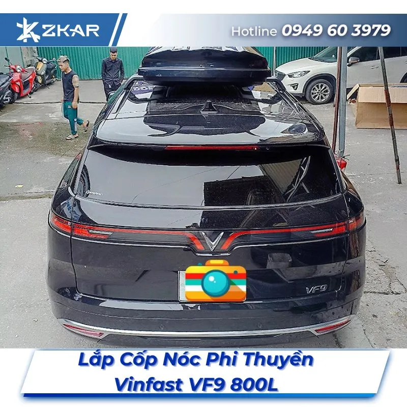 Lắp Đặt Cốp Nóc Phi Thuyền Vinfast VF9 800L Tại TPHCM
