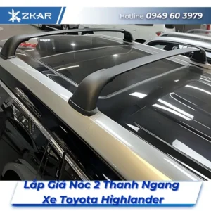 Lắp Đặt Giá Nóc 2 Thanh Ngang Xe Toyota Highlander Tại TPHCM
