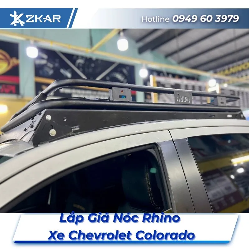 Lắp Đặt Giá Nóc Rhino Xe Chevrolet Colorado Tại TPHCM