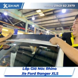 Lắp Đặt Giá Nóc Rhino Xe Ford Ranger XLS Tại TPHCM
