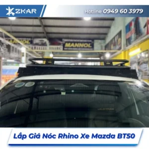 Lắp Đặt Giá Nóc Rhino Xe Mazda BT50 Tại TPHCM