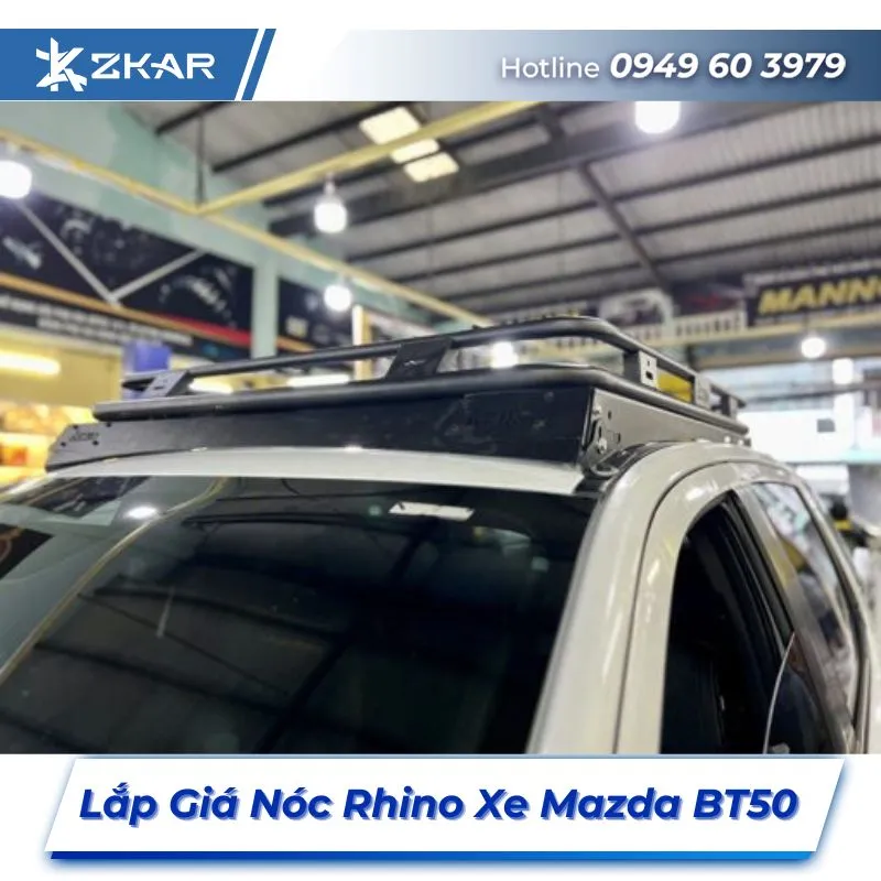 Lắp Đặt Giá Nóc Rhino Xe Mazda BT50 Tại TPHCM