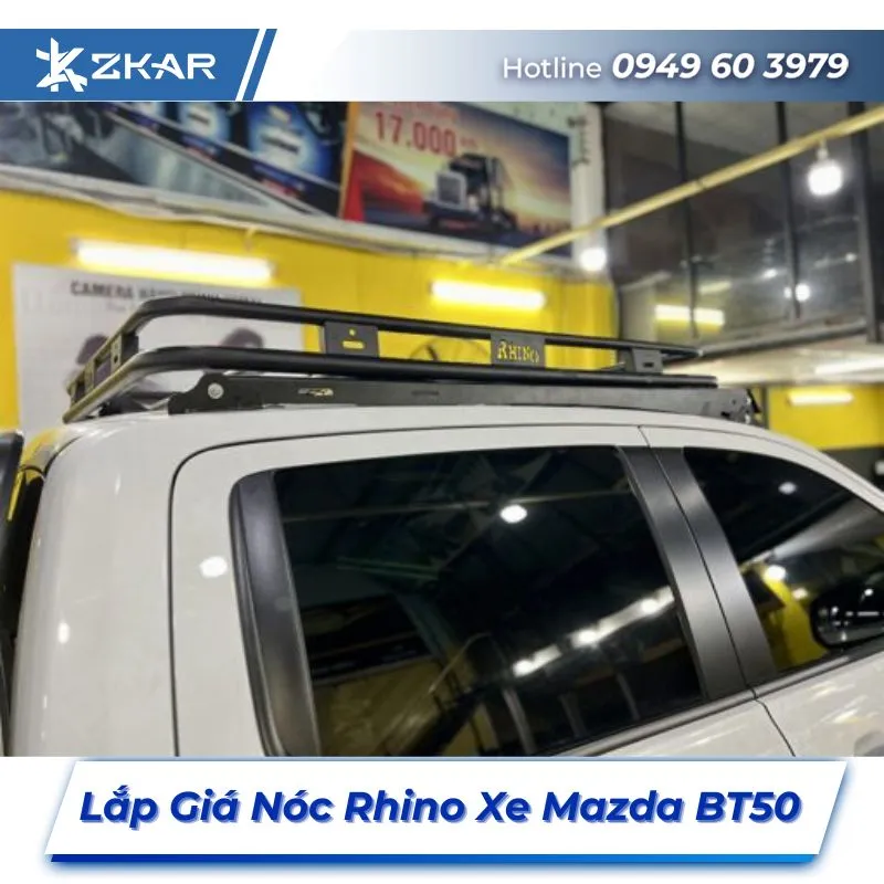 Lắp Đặt Giá Nóc Rhino Xe Mazda BT50 Tại TPHCM