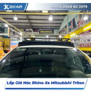 Lắp Đặt Giá Nóc Rhino Xe Mitsubishi Triton Tại TPHCM