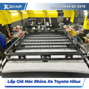 Lắp Đặt Giá Nóc Rhino Xe Toyota Hilux Tại TPHCM