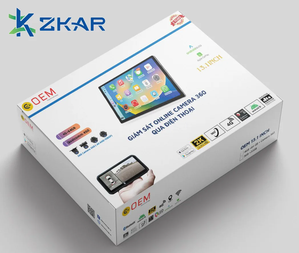 Địa chỉ lắp đặt màn hình android ô tô 13inch chính hãng tại Sài Gòn