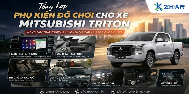 Tổng Hợp Phụ Kiện Cho Xe Mitsubishi Triton