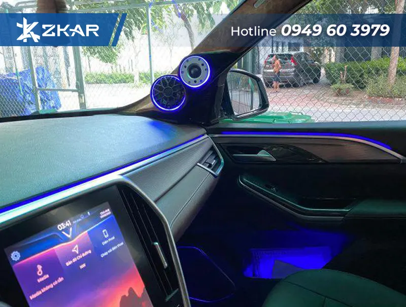 ZKar Auto - Địa Chỉ Độ Đèn LED Nội Thất Cho Xe VF5 Tại TP.HCM