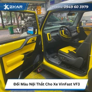 Đổi Màu Nội Thất Cho Xe Vinfast VF3 Tại TPHCM
