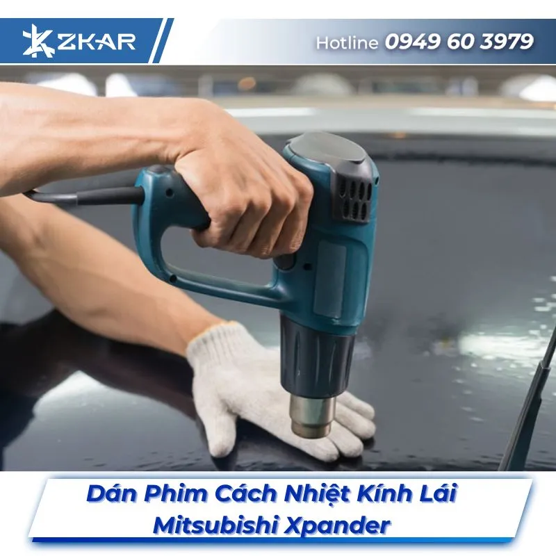 Dán phim cách nhiệt kính lái cho xe Mitsubishi Xpander tại TPHCM