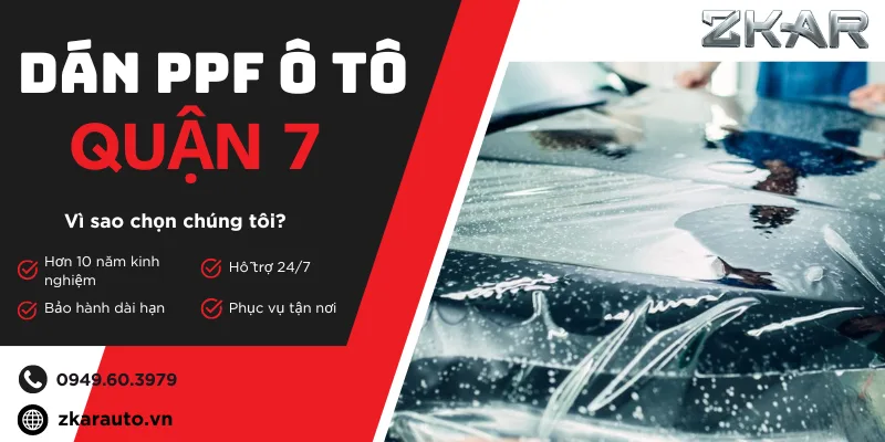 Địa Chỉ Dán PPF Ô Tô Uy Tín Tại Quận 7