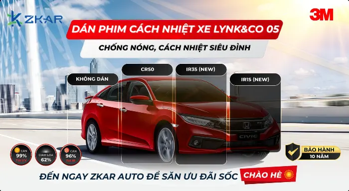 Phim Cách Nhiệt 3M Crystalline lynk&co 05
