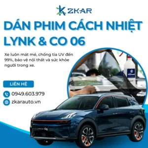 Dán Phim Cách Nhiệt Xe Lynk&Co 06 Tại TP.HCM