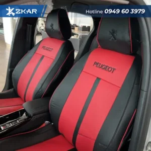 Áo Ghế Peugeot 2008 Da Cao Cấp Màu Đỏ Thể Thao