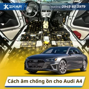 Cách âm chống ồn cho Audi A4
