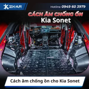 Cách âm chống ồn cho Kia Sonet
