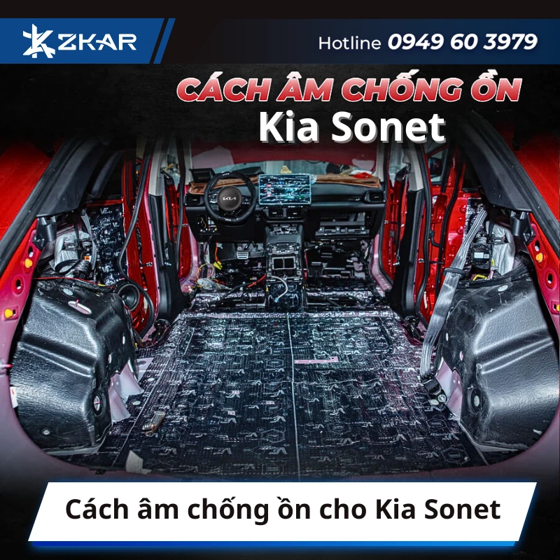 Cách âm chống ồn cho Kia Sonet