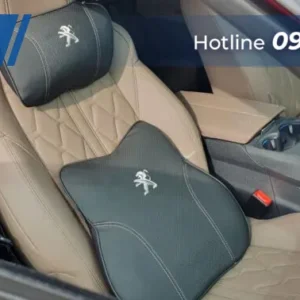 Bộ Gối Đầu Và Tựa Lưng Xe Peugeot 2008 Cao Su Non Nguyên Khối