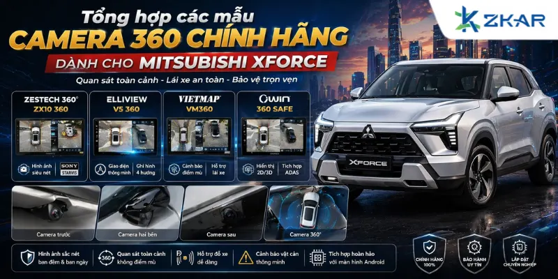 Tổng quan về Mitsubishi Xforce và nhu cầu lắp đặt camera 360