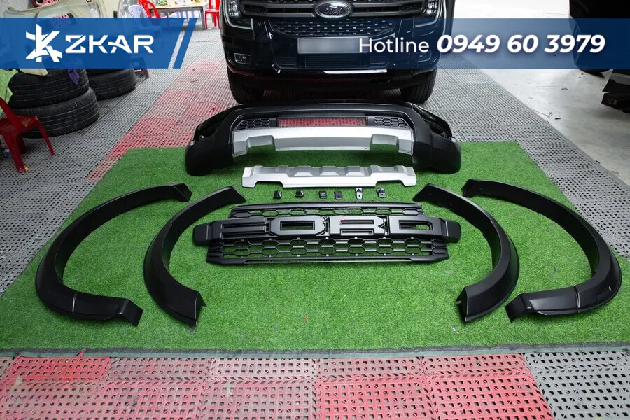 Bộ Bodykit Raptor Cho Ford Ranger Gồm Những Gì ?