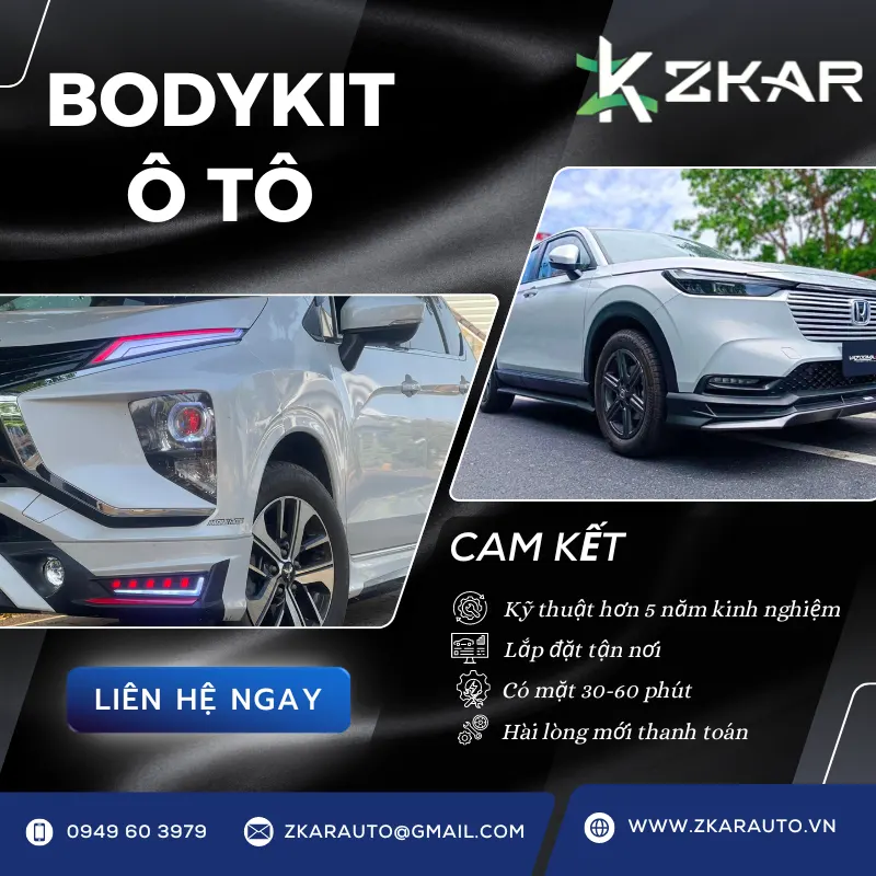 【 Trung Tâm 】Độ Body Kit Cho Ô Tô - Phong Cách Độc Lạ