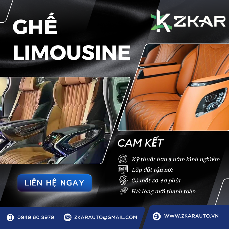 Độ Ghế Limousine Ô Tô Tại TPHCM | Bảng Giá Năm 2025