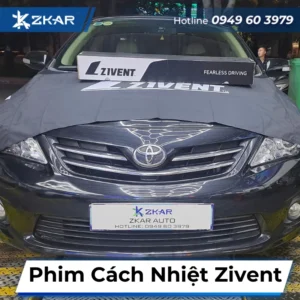 Dán phim cách nhiệt Zivent cho Toyota Corolla Altis