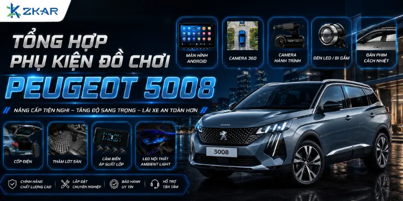 Tổng Hợp Phụ Kiện Đồ Chơi Cho Peugeot 5008