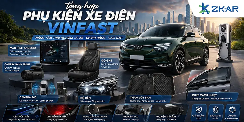 Tổng Hợp Phụ Kiện Xe Điện Vinfast
