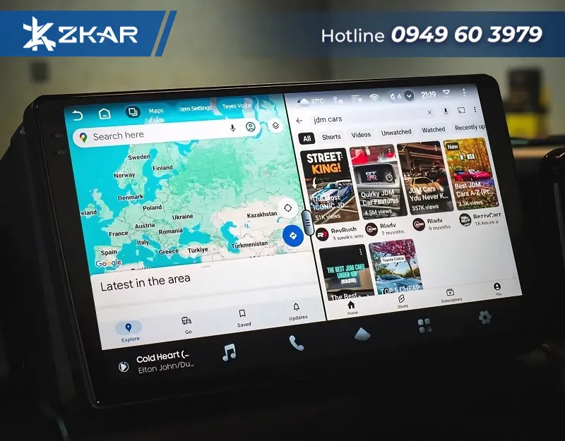 Chia đôi màn hình để dùng cùng lúc nhiều ứng dụng